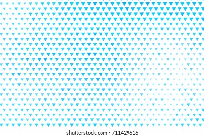 Light BLUE vector abstract colorful background, which consist of triangles. Pattern with colored triangles on white background.