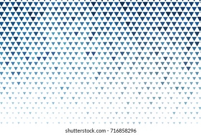 Light BLUE vector abstract colorful background, which consist of triangles. Pattern with colored triangles on white background.