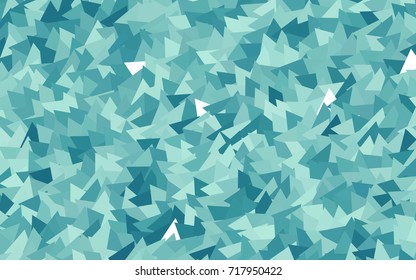 Light BLUE vector abstract colorful background, which consist of triangles. Pattern with colored triangles on white background.