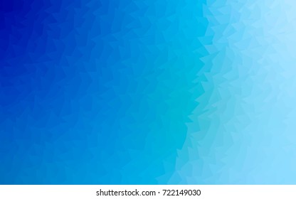 Light BLUE vector abstract colorful background, which consist of triangles. Pattern with colored triangles on white background.