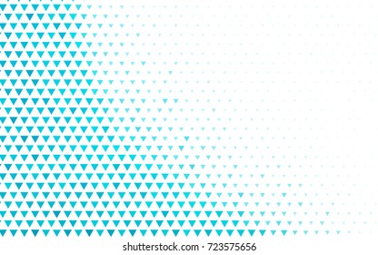 Light BLUE vector abstract colorful background, which consist of triangles. Pattern with colored triangles on white background.