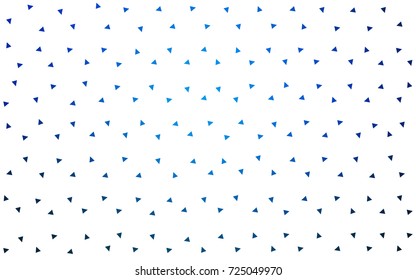 Light BLUE vector abstract colorful background, which consist of triangles. Pattern with colored triangles on white background.