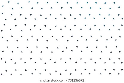 Light BLUE vector abstract colorful background, which consist of triangles. Pattern with colored triangles on white background.