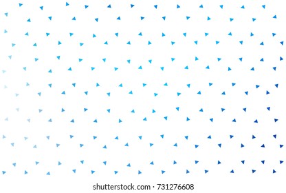 Light BLUE vector abstract colorful background, which consist of triangles. Pattern with colored triangles on white background.