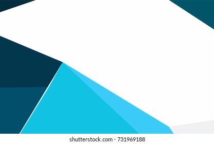 Light BLUE vector abstract colorful background, which consist of triangles. Pattern with colored triangles on white background.