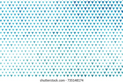Light BLUE vector abstract colorful background, which consist of triangles. Pattern with colored triangles on white background.