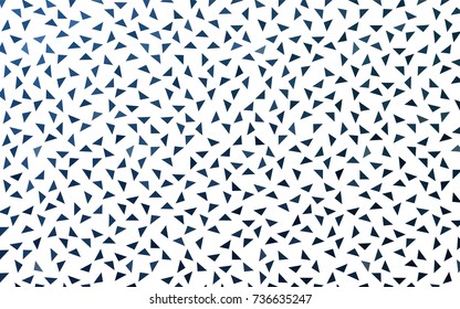 Light BLUE vector abstract colorful background, which consist of triangles. Pattern with colored triangles on white background.