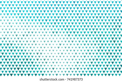 Light BLUE vector abstract colorful background, which consist of triangles. Pattern with colored triangles on white background.