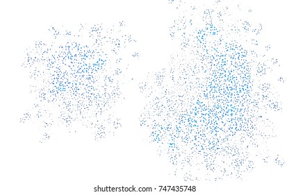 Light BLUE vector abstract colorful background, which consist of triangles. Pattern with colored triangles on white background.