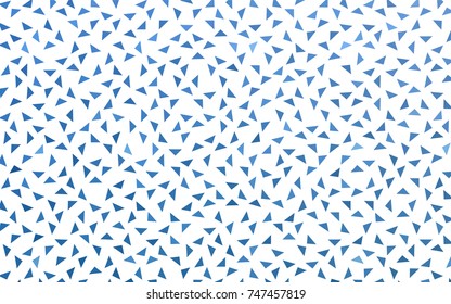 Light BLUE vector abstract colorful background, which consist of triangles. Pattern with colored triangles on white background.