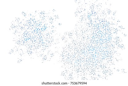 Light BLUE vector abstract colorful background, which consist of triangles. Pattern with colored triangles on white background.