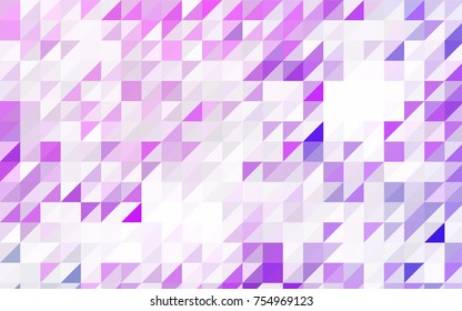 Light BLUE vector abstract colorful background, which consist of triangles. Pattern with colored triangles on white background.