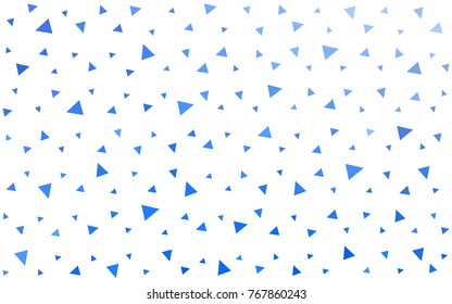 Light BLUE vector abstract colorful background, which consist of triangles. Pattern with colored triangles on white background.