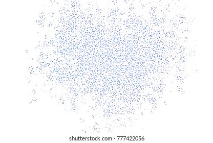Light BLUE vector abstract colorful background, which consist of triangles. Pattern with colored triangles on white background.