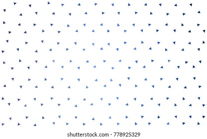 Light BLUE vector abstract colorful background, which consist of triangles. Pattern with colored triangles on white background.