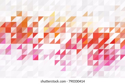 Light BLUE vector abstract colorful background, which consist of triangles. Pattern with colored triangles on white background.