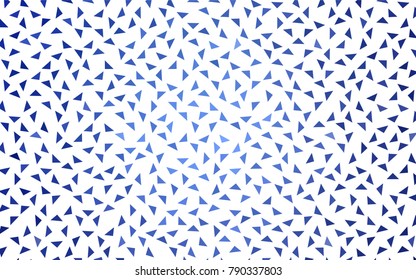 Light BLUE vector abstract colorful background, which consist of triangles. Pattern with colored triangles on white background.