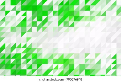 Light BLUE vector abstract colorful background, which consist of triangles. Pattern with colored triangles on white background.