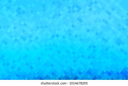 Light BLUE vector abstract curved pattern. Colorful abstract illustration with gradient crooked lines. The best curved design for your business.