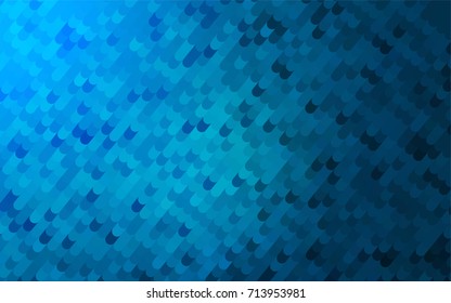 Light BLUE vector abstract curved pattern. Shining crooked illustration in a brand-new style. The completely new template can be used for your brand book.