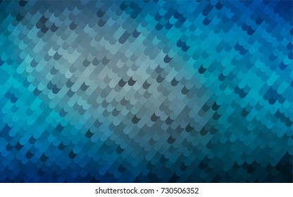 Light BLUE vector abstract curved pattern. Shining crooked illustration in a brand-new style. The completely new template can be used for your brand book.