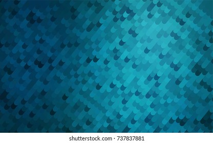 Light BLUE vector abstract curved template. Creative illustration in halftone arched style with gradient. The completely new template can be used for your brand book.