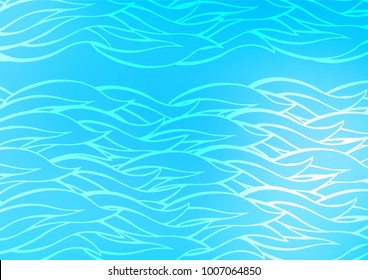 Light BLUE vector abstract doodle texture. Modern geometrical abstract illustration with doodles. The elegant pattern can be used as a part of a brand book.