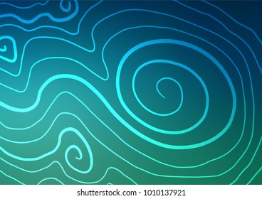 Light BLUE vector abstract doodle pattern. Decorative shining illustration with doodles on abstract template. A completely new template for your business design.