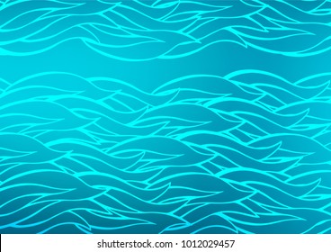 Light BLUE vector abstract doodle texture. Ethnic elegant natural pattern with gradient. A new texture for your design.