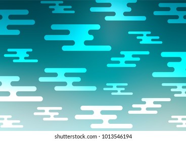 Light BLUE vector abstract doodle pattern. An elegant bright illustration with lines in Natural style. The pattern can be used for coloring books and pages for kids.