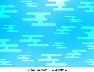 Light BLUE vector abstract doodle background. An elegant bright illustration with lines in Natural style. The pattern can be used for coloring books and pages for kids.