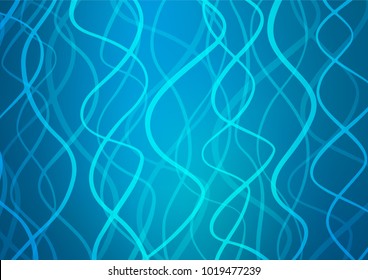 Light BLUE vector abstract doodle template. Ethnic elegant natural pattern with gradient. The best blurred design for your business.
