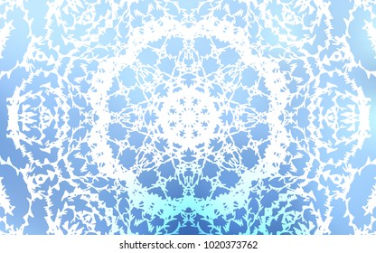Light BLUE vector abstract doodle template. Brand-new colored illustration in blurry style with doodles drawn by child. A completely new template for your business design.