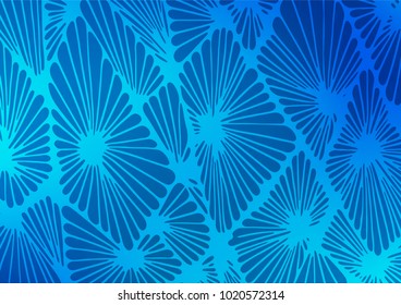 Light BLUE vector abstract doodle background. Doodles on blurred abstract background with gradient. The doodle design can be used for your web site.