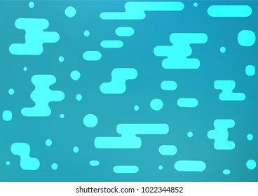 Light BLUE vector abstract doodle texture. Colorful abstract illustration with lines in Asian style. The pattern can be used for coloring books and pages for kids.