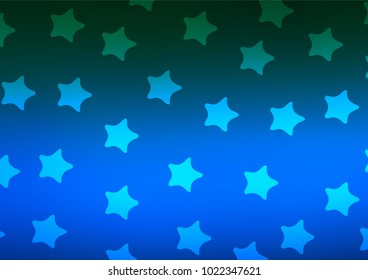 Light BLUE vector abstract doodle pattern. Decorative shining illustration with doodles on abstract template. Brand-new style for your business design.