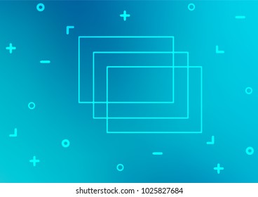 Light BLUE vector abstract doodle texture. Geometric doodle illustration in Origami style with gradient. Brand-new design for your business.