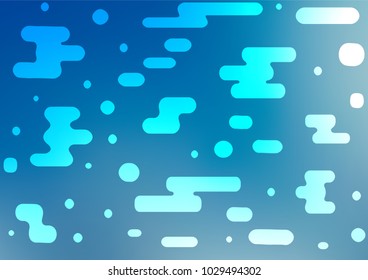 Light BLUE vector abstract doodle texture. Colorful abstract illustration with lines in Asian style. Brand-new design for your business.