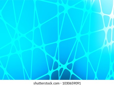Light BLUE vector abstract doodle template. An elegant bright illustration with lines in Natural style. The pattern can be used for coloring books and pages for kids.