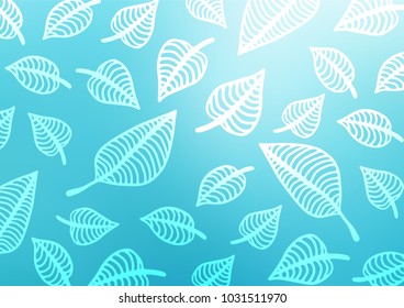 Light BLUE vector abstract doodle texture. A completely new color illustration in doodle style. The template can be used as a background for cell phones.