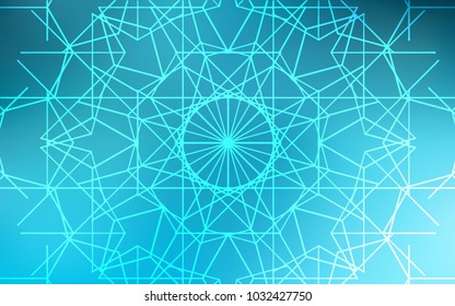 Light BLUE vector abstract doodle wallpaper. Colorful abstract illustration with lines drawn by child in Asian style. A completely new design for your business.