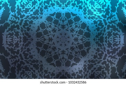 Light BLUE vector abstract doodle wallpaper. Colorful abstract illustration with lines drawn by child in Asian style. The pattern can be used for coloring books and pages for kids.