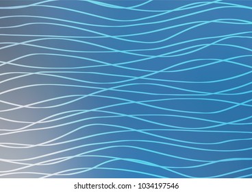 Light BLUE vector abstract doodle texture. A vague abstract illustration with doodles in Indian style. Brand-new design for your business.