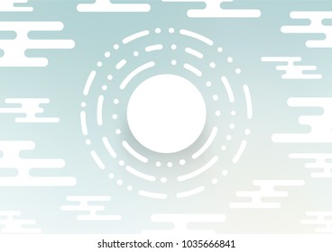 Light BLUE vector abstract doodle pattern. Geometric doodle illustration in Origami style with gradient. A completely new template for your business design.