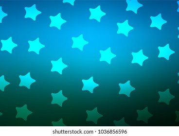 Light BLUE vector abstract doodle template. Glitter abstract illustration with doodles and Zen tangles. A completely new template for your business design.