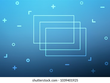 Light BLUE vector abstract doodle texture. A vague abstract illustration with doodles in Indian style. The pattern can be used for coloring books and pages for kids.