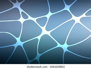 Light BLUE vector abstract doodle texture. An elegant bright illustration with lines in Natural style. A new texture for your design.