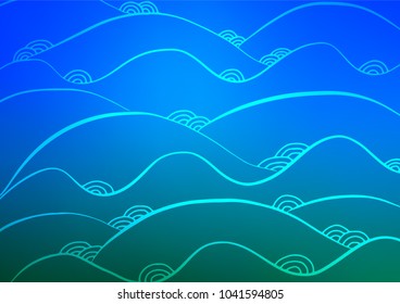 Light BLUE vector abstract doodle background. Sketchy hand drawn doodles on blurred background. The best blurred design for your business.