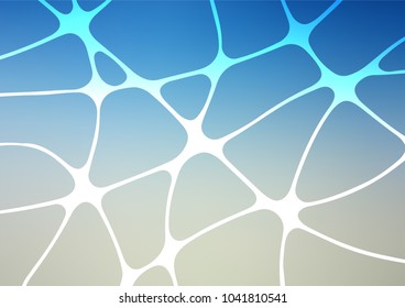 Light BLUE vector abstract doodle background. Geometric doodle illustration in Origami style with gradient. The completely new template can be used for your brand book.