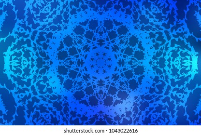 Light BLUE vector abstract doodle template. Sketchy doodles drawn by child on blurred background. Hand painted design for web, leaflet, textile.